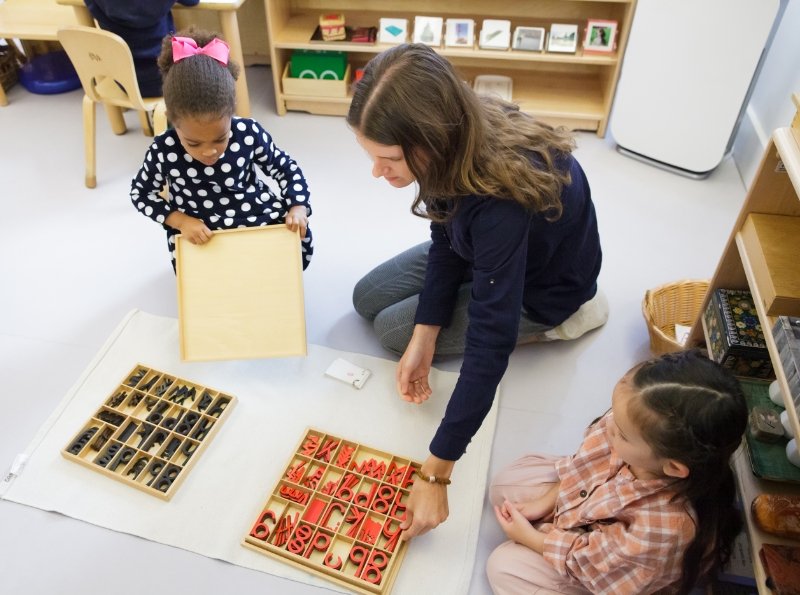 REDS teacher with students